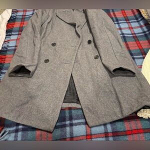 Zara Men's Charcoal Pea Coat